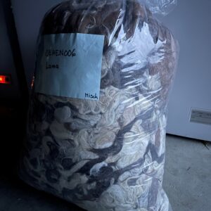 Rohwolle gewaschen Lama/Alpaka gemischt